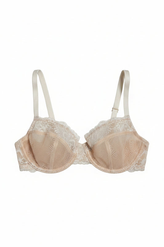 Arabella Lace Bra - Cream
