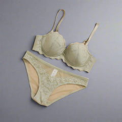 Nora half cup bra set