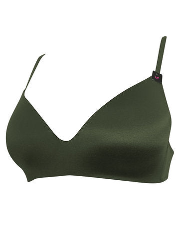 Olive Wireless Bra