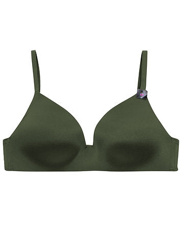 Olive Wireless Bra