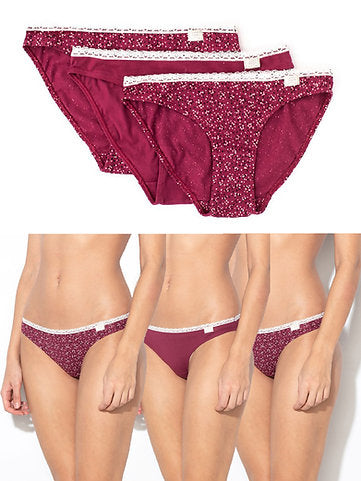 Cotton rich - 3 pack knicker stack