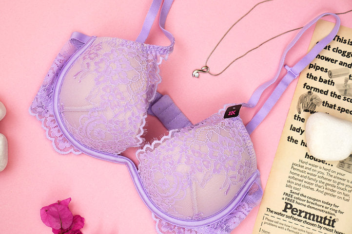 Dreamy Goddess - Lilac lightly lined bra