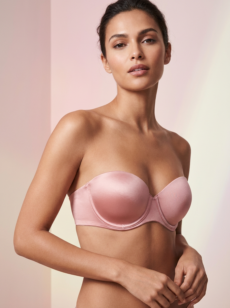 Vintage Rose Strapless Bra